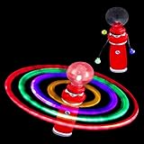 Fun Central T045, LED Galaxy Spinner Wand, Light Up Spinning Toy, LED Wands -Red - 1 Pc