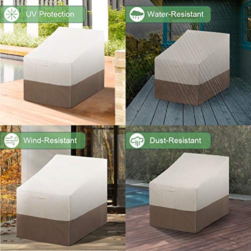 PHI VILLA Patio Adirondack Chair Covers, Outdoor Furniture Cover