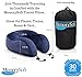MemorySoft Memory Foam Travel Pillow, Neck Pillow by with Travel Bag