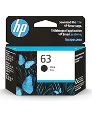 Original HP 63 Black Ink Cartridge | Works with HP DeskJet 1112, 2130, 3630 Series; HP ENVY 4510, 4520 Series; HP OfficeJet 3830, 4650, 5200 Series | Eligible for Instant Ink | F6U62AN
