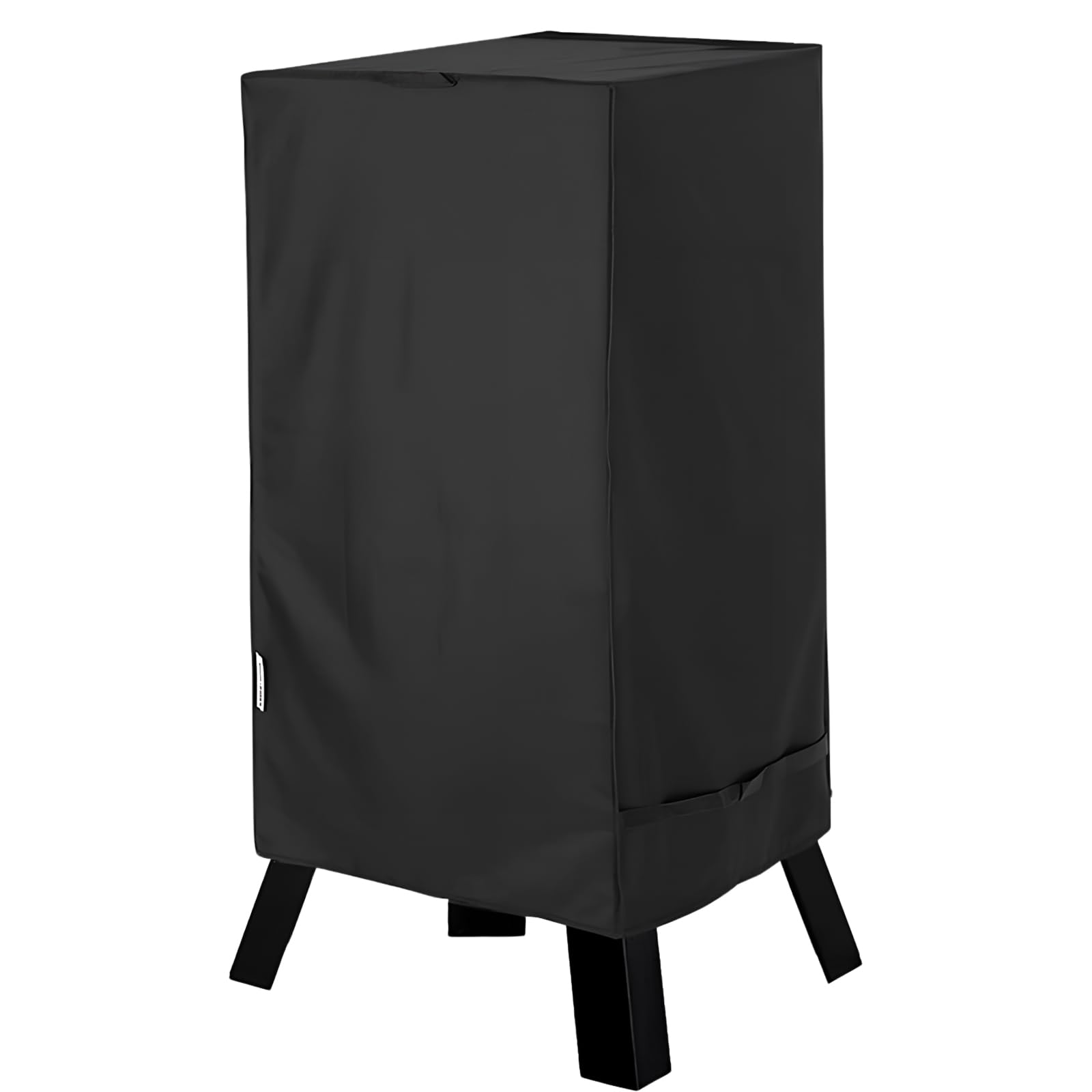 Grill Cover, Electric Smoker Cover, Fade and UV Resistant Square Vertical Smoker Cover, Heavy Duty Waterproof 210D Oxford Fabric, Pizza Oven Cover with Bottom Fixing Band, Black (18 * 17 * 33in)