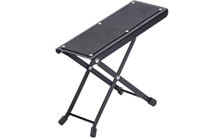 Purewords Black color Guitar Footstool, Folding Footrest for Classical Guitar | Acoustic Guitar | Electric Guitar | ukulele |