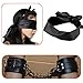 Handcuffs PU Leather Adjustable Soft Wrist Cuffs + Blindfold