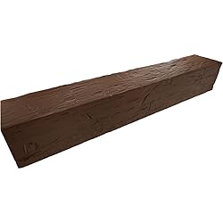 6"W x 10"H x 12'L 3-Sided (U-Beam) Hand Hewn