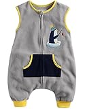 Vaenait Baby 1-7Y Kids Boys Micro Fleece Wearable Blanket Sleepsack Penguin