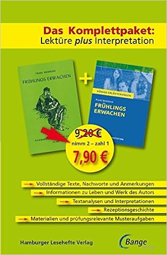 Fruhlings Erwachen Das Abi Komplettpaket Lekture Plus Interpretation Amazon De Wedekind Frank Bucher
