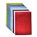 Faux Leather Glitter Canvas Sheets- 9 Pieces Assorted Colors A4 Size（8 X 12 Inch）Shiny Glitter Fabric Sheets for Bows, Earrings, Hair Accessories Making(9 Colors, Each Color One Sheet）