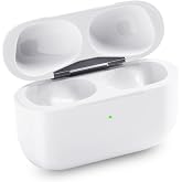 Replacement Wireless Charging Case Compatible with Airpods Pro 2nd &amp; 1st Generation (USB-C), Charger Case Only with Bluetooth Pairing Sync Button - No Earbuds (White) Model 610