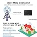 [2019 Latest] HD Digital Amplified TV Antenna – Support 4K 1080P & All Older TV's Indoor Powerful HDTV Amplifier Signal Booster - Coax Cable Included (Black)