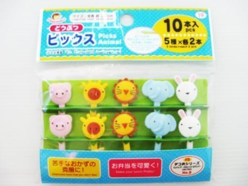 10 Pcs Animal Food Picks for Bento Box Decoration, Party Accessories by Hapimoqu
