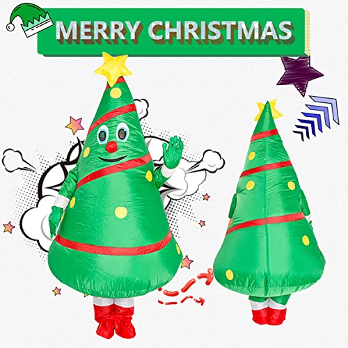 MINTER Inflatable Christmas tree Costume, Funny Christmas Cosplay Party