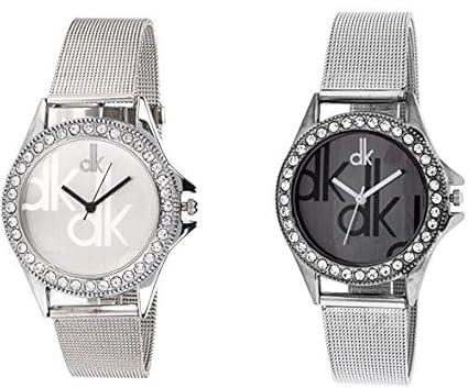 Analogue Multicolour Dial Watch for Women (Pack of 2)
