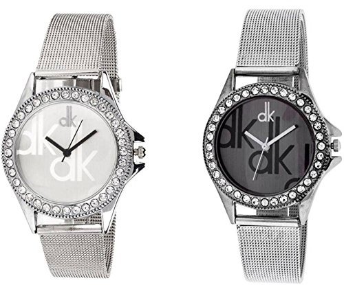 Analogue Multicolour Dial Watch for Women (Pack of 2)