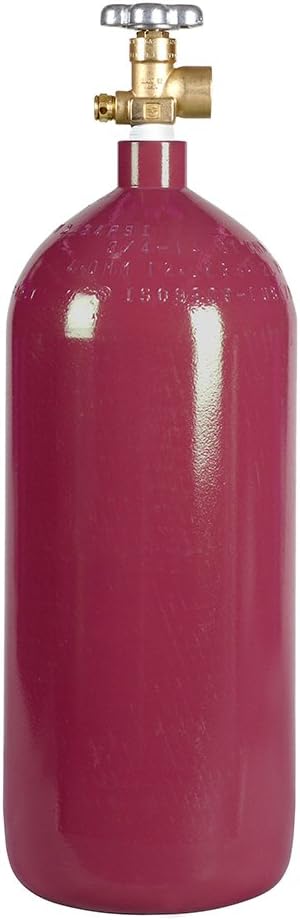 New 40 cu ft Steel Nitrogen Cylinder With CGA580 Valve