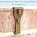 Brick Clips for Hanging, Spring Steel Hanger Exposed Brick Wall Hook Fastener Fits Brick 2-1/4 to 2-3/8 in Height 12 Pack
