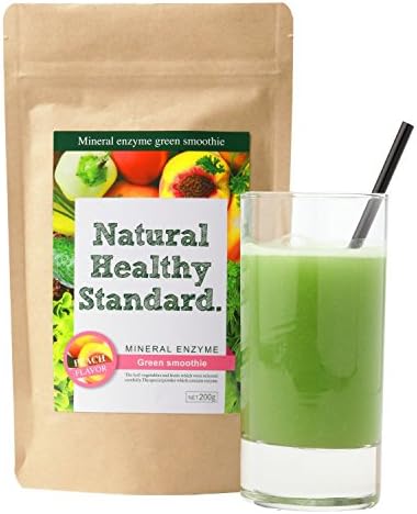 Japanese Supplement Nutritional Drink Mineral enzyme green smoothie peach flavor 200g
