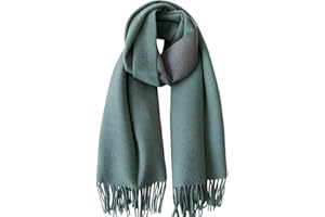 Floralies Cashmere Scarf for Women Wool Scarf Gift Box Double-sided Style Tassels Winter Thick Oversized Scarves Wraps