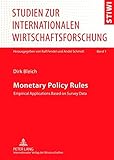 Image de Monetary Policy Rules: Empirical Applications Based on Survey Data (Studien zur internationalen Wirtschaftsforschung)