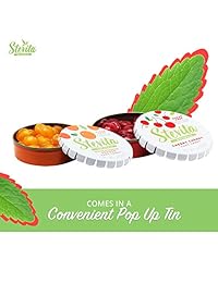 Stevita SteviaSweet Candy (4 unidades) – 454 ml – fresa natural, uva, cereza y naranja sabores – libre de azúcar, dulce con Stevia – USDA orgánico, sin pegamento – 104 servidos