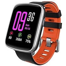 Willful Smartwatch con Pulsómetro,Impermeable IP68 Reloj Inteligente con Cronómetro, Monitor de sueño,Podómetro,Calendario,Control Remoto de música,Pulsera Actividad para Android y iOS