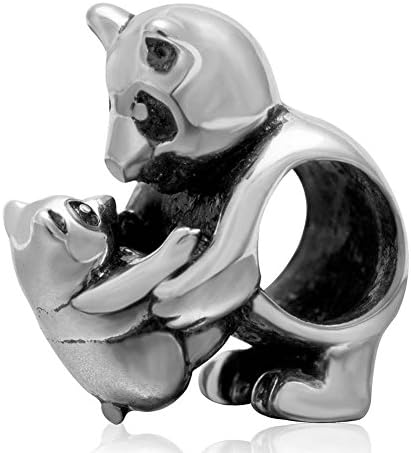 Choruslove Mothers Day Series 925 Sterling Silver Dog Paw, Mother Daughter/Son Heart Piece, I Love You Mom, Family Tree, Best Friend Bear Beads fits Bracelets Gifts for Mommy/Christmas/Birthday