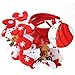 Naisian PBlongmin Patelai 7 Pieces Christmas Assorted Hair Hoop Headband Party Headwear for Cosplay Christmas Decoration