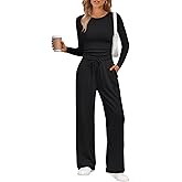 LILLUSORY 2 Piece Lounge Sets for Women Fall Outfits 2026 Two Piece Travel Sweatsuits Business Casual Fashion Clothes