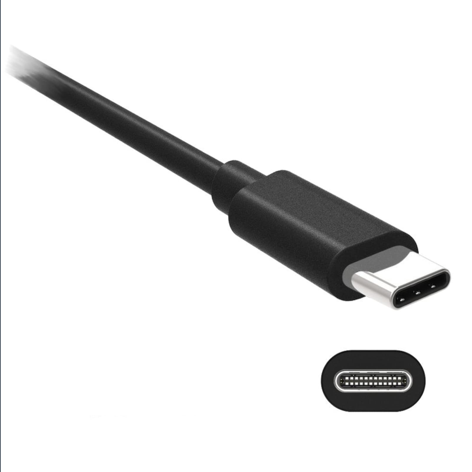 Motorola Chargers - 2M USB-A to USB-C (MC00ACB20A) Data/Charging cable.