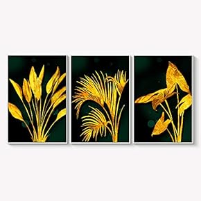 Framed Canvas Wall Art for Living Room, Bedroom Abstract Landscape Dream Place Canvas Prints for Home Decoration Ready to Hanging - 16"x24"x3 Panels