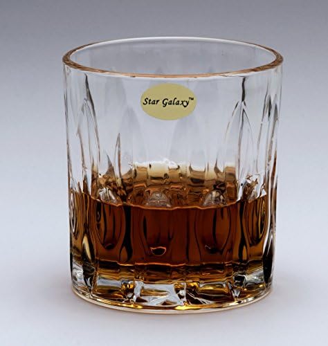 Star Galaxy, Crystalline Design Whisky Glass Set of 6 pcs 330 ml