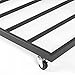 ZINUS Eden Bed Frame Only Roll Out Trundle Accommodates Twin Mattress Sold Separately, Black