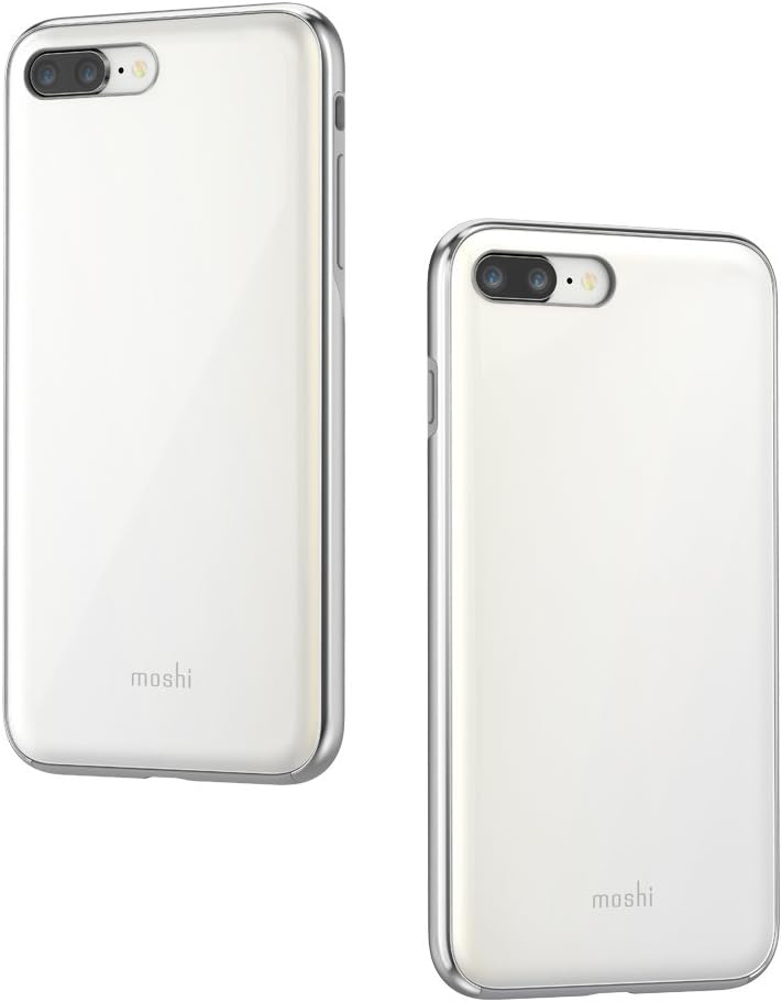 MoshiiGlaze for iPhone 8 Plus / 7 Plus - Hardshell Protective case (Pearl White)