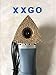 XXGO Universal Semicircle Triangular Finger Carbide Oscillating Multi Tool Blades for Grit Grout Removal Fits Oscillating Tools Pack of 5 No.XG8505