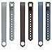 Fitbit Alta Bands,Greeninsync(TM) Smooth Finish Design Fitbit Alta Accessory Replacement Bands Small Coffee Slate Grey W Metal Clasp Unique Design Fatener for Man Women Kids