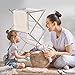 STORAGE MANIAC Clothes Drying Rack, Drying Rack Clothing, Laundry Drying Rack for Towel, Clothes Drying Rack Folding Indoor, Foldable Dryer Rack Outdoor, Laundry Rack with Rustproof Coating, Silvery