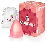 Feminine Hygiene Menstrual Cup by Calicup with Bonus Carrying Bag - Small Normal Menstrual Flow - Soft Comfort Fit - Economical Non Toxic Alternative Protection Cloth Sanitary Napkins