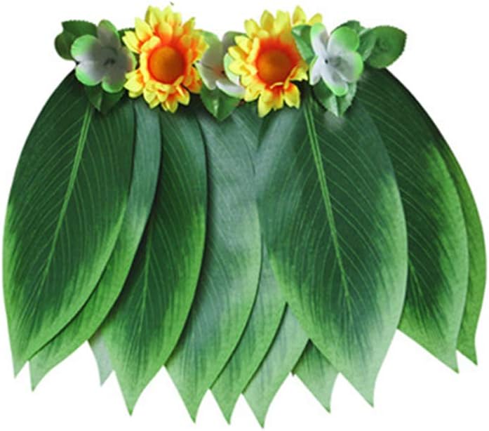 BESTOYARD 5pcs Leaf Skirt Costume, Grass Skirt, Hawaiian Set, Tropical Adult Costume for Beach Luau, Hawaii Party Accessories - Image 4