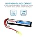 Tenergy Airsoft Battery 11.1V 1000mAh High Capacity LiPo Stick Battery Pack High Discharge Rate 20C Rechargeable Hobby Battery Pack for Airsoft Guns M4, AK47, G36, RPK, PKM w/Mini Tamiya Connector