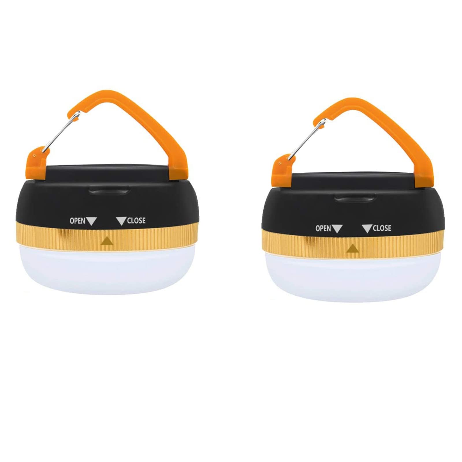 Photo 1 of 2 Pack LED Camping Lantern ,Portable Tent Light with Retractable Hook and 5 Light Modes,Best for Adults and Kids