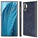 SALAWAT Galaxy Note 10 Plus Case, Slim PU Leather Vintage Shockproof Phone Case Cover Lightweight Soft TPU Bumper Hard PC Hybrid Protective Case for Samsung Galaxy Note 10+ 5G 6.8inch 2019 (Blue)