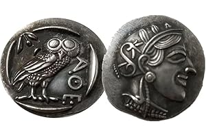 YIQILAFADA Ancient Greek Coins, Ephesus, Athena Pegasus, Zeus, Arethusa, Athena Owl, Apollo, Euboea, Syracuse Coin
