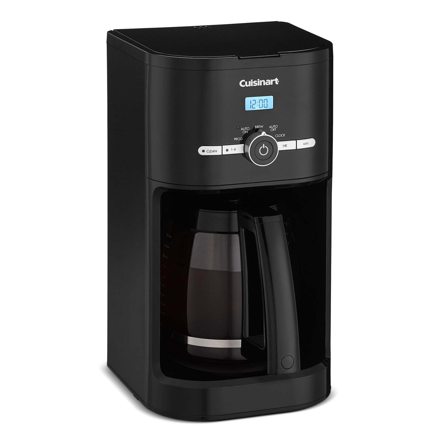 Cuisinart Classic 12-Cup Programmable Coffeemaker, Black, DCC-1120BKNAS