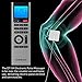 DONECO Electronic Pulse Massager - Portable TENS Unit with Adjustable Speed and Intensity for Muscle Pain Relief - Features 4 Outputs, 8 Pads and LCD Display Screen - High Quality, Batteries Included