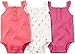 Carters Baby Girls 3-Pack Sleeveless Bodysuits Multi Pink Foil