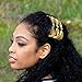 HairZing Boho Artisan Glass Wide Eyelet, Perfect for Easy Ponytails, UpDos and Twists, Black, Medium