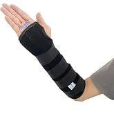 TANDCF Unisex Forearm and Wrist Support Splint Brace Double Fixation Wrist Brace for Carpal Tunnel,Adjustable Night Time Forearm Immobilizer Brace Splints,12.2 inch (31cm) length(RH/L)