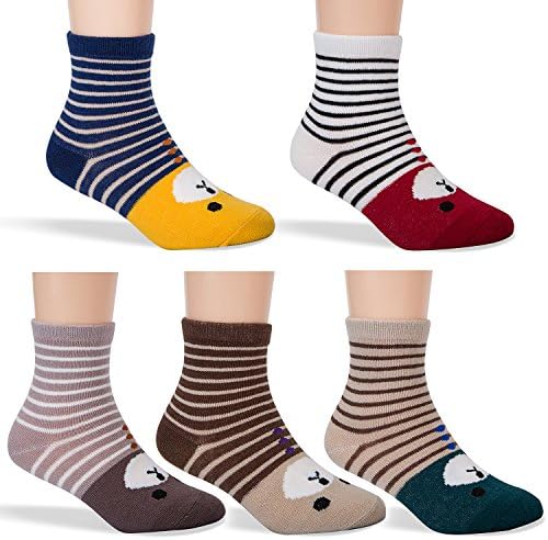 Tycipe Kids boys Fashion Cotton Crew Socks 6 pairs