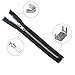 Kenkio 64 Pcs Zipper Repair Kit, Silver Zipper Replacement with instruction paper
