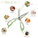 Poultry Shears, Amado Multi-function Poultry Shears with Holder Magnetic Sheath Stainless Steel Kitchen Shears Heavy Duty for Daily House Life