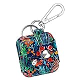 Fintie Tile Mate/Sport/Style Case with Carabiner Keychain, Anti-Scratch Vegan Leather Protective Skin Cover for Tile Mate (2016 Release), Tile Sport, Tile Style Item Finder, Jungle Night
